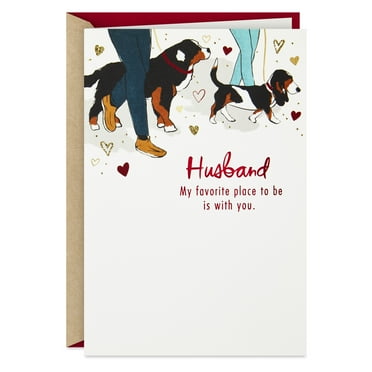 Hallmark Love Greeting Card for Husband (My Favorite Place Is with You)