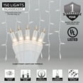 thumbnail image 2 of 150 Clear Incandescent Curtain Lights, 5.5' String Lights Curtain For Bedroom, Indoor/Outdoor Curtain Christmas Lights, Curtain Icicle Lights (150 Lights, 5.5 Ft, Clear Incandescent Lights), 2 of 6