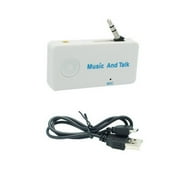 W ireless B luetooth Car Receiver Adapter 3.5mm Audio Stereo Music Home Mic