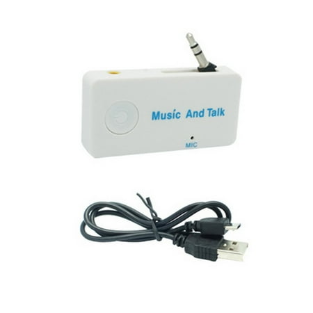 W ireless B luetooth Car Receiver Adapter 3.5mm Audio Stereo Music Home Mic