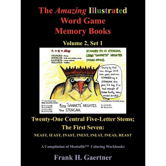 The Amazing Illustrated Word Game Memory Books, Vol. 2, Set 1: Twenty-One Central Five-Letter-Stems; The First Seven: NE, (Paperback)