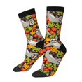 thumbnail image 2 of Uemuo Sloth on the Branch Pattern Women's Crew Socks, Soft Durable Breathable Moisture-Wicking with Odor Control Cotton socks, 2 of 9