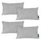 thumbnail image 1 of Cojin Riñonera Decorativa Rectangular Set de 4 Petra Gris, 1 of 4