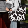 thumbnail image 7 of Xecao Cow Skin 2 for versatile beach bag for women includes zipper pockets and waterproof material, ideal for vacations and adventures., 7 of 7
