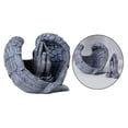 thumbnail image 1 of Estatua de ángel manos en oración, artística estatua conmemorativa de ángel, decoración para hogar, colecciones de adorno gris perfecl estatua de alas de angel, 1 of 8