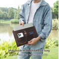 thumbnail image 4 of Bigcan Genuine Leather MacBook Pro Case – Customizable 14.2-inch Sleeve with Magnetic Closure, Airtag Holder, and Travel-Friendly Design, 4 of 10