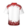 thumbnail image 3 of Haiem Winter Christmas Snowflake Printed Hawaiian Shirt for Men - Men’s Casual Beach Summer Shirts - Stretch Fabric with Modern Fit-3X-Large, 3 of 9