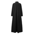 thumbnail image 4 of Daiosportswear Robes Maxi pour Femmes Robe T-Shirt à Manches Longues Longue Fluide à Col Montant, Robes pour Femmes Noir 16(TTTTG), 4 of 6