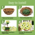 thumbnail image 3 of 2 Sets of Simulated Morning Glory Hanging Baskets, Durable and Uv Resistant Outdoor Hanging Baskets for Spring and Summer Decoration, 3 of 7