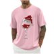 thumbnail image 1 of Camisas de Manga Larga para Hombres Imprimir Casual Cuello Redondo Blusa de Manga Corta, Camisas de Lino para Hombres, 1 of 2