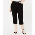 thumbnail image 2 of Charter Club Womens Plus Denim Mid-Rise Capri Jeans Black 24W, 2 of 2
