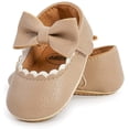 thumbnail image 5 of Baby Girls Mary Jane Flats with Bowknot Ballet Slippers Toddler First Walkers Infant Princess Wedding Christmas Dress Shoes, 5 of 6