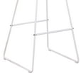 thumbnail image 6 of Nordic Metal Modern Bar Stool Bar in White, Set of 2, 6 of 9