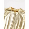 thumbnail image 6 of Kaerm Womens 70s Disco Vintage Dance Outfits PVC Leather Crop Tank Tops Bell Bottoms Flared Pants Set Gold M, 6 of 7