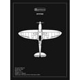 thumbnail image 2 of Rogan, Mark 15x18 Black Ornate Wood Framed with Double Matting Museum Art Print Titled - BP Supermarine Spitfire Black, 2 of 4