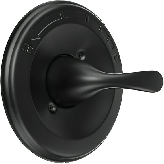 HIBIBUD Matte Black Shower Handle T13020-BL- Replacement for Delta Classic 13/14 Series Single-Function Trim Kit, Compatible with Delta R10000 Series Shower Valves(Valve Catridge Not Inclued)