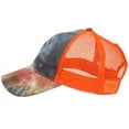 thumbnail image 6 of Ponytail Yoga Tie Dye Trucker Dad Hat Massy High Bun Pony Caps, 6 of 11
