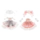 thumbnail image 1 of 2x 1/6 12 pulgadas BJD Ropa para muñecas Estilo pastoral Vestido de muñeca de moda Trajes con gris y rosa, 1 of 9