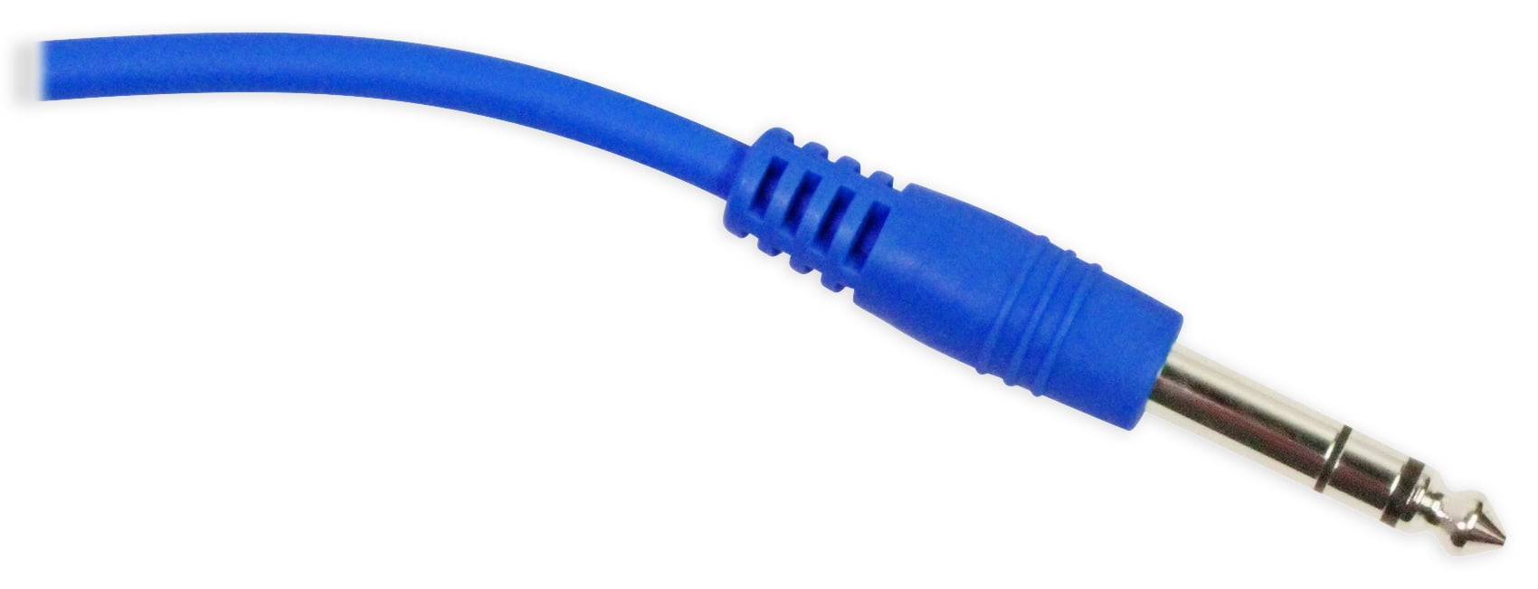 8 Rockville RCTR103BL Blue 3' 1/4'' TRS to 1/4'' TRS Cable 100% Copper