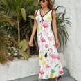 thumbnail image 3 of Flamingo Pattern King Size Sleeveless Dress Dresses Summer Women Dresses Clothing Woman Dresses Dress, 3 of 7