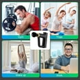 thumbnail image 6 of GLUAAE Professional Deep Tissue Percussion Muscle Massager with 6 Speeds and 4 Heads, Handheld & Portable Massage Gun for Athletes Foot Shoulder, Back, Neck Pain Relif, 6 of 9