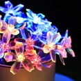 thumbnail image 4 of Sakura Cadena de Luces Energía Solar LED Luz de decoración Impermeable para Patio al Aire Libre Colorido 5 Metros 20 Luces, 4 of 5