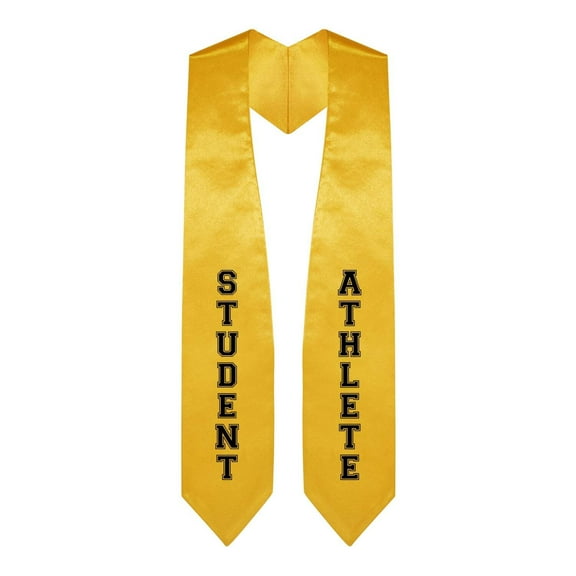 Endea Graduation Gold Student Athlete Graduate Stole/Sash with Classic Tips