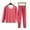 Watermelon Red, variant on Gapacks Womens Khaki Thermal Underwear Set - Soft Warm Polyester, Long Sleeve Round Neck & Elastic Waist, 1 Top + 1 Pant for Cold Weather Base Layer,Size XL