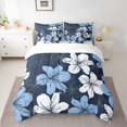 thumbnail image 2 of Homewish Country Floral 7-Piece Bedding Comforter Set,Ustic Flower King Bedding Sets,Blue White Bed Sheets For Men Women,Breathable Home Decor Reversible, 2 of 8