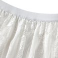 thumbnail image 2 of SWSMCLT Women's Pleated Skirt Lace Tulle Summer Mid Rise Skirt A Line Fitted Casual Elastic Waist Calf Length White Small-Large, 2 of 4