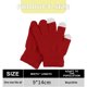 thumbnail image 3 of Guantes de punto para pantalla táctil para niños, guantes forrados de lana gruesa y cálida de color sólido para invierno para niños, 3 of 6