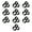 Black, variant on Invisible Door Bumpers Noises Reduction Quiet Stoppers Reusable Wall Guard for Glass Wooden Door Protecting