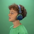 thumbnail image 4 of JLab JBuddies Studio On-Ear Wired Kids Headphones 2-in-1 Bundles, 3.5mm Plus USB-C Adapter, Volume Safe, Folding, Blue/Green, 4 of 9