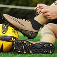 thumbnail image 5 of Zapatos de fútbol al aire libre para hombre, botas de fútbol cómodas, tacos de fútbol profesionales, zapatos de entrenamiento deportivos transpirables, envío directo, 5 of 5