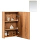 thumbnail image 1 of Botiquin Con Espejo Para Baño Organizador Gabinete Repisas cafe, 1 of 8