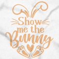 thumbnail image 2 of Easter Humor Show Me The Bunny Women's Graphic T Shirt Tees Brisco Brands S, 2 of 5