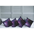 thumbnail image 2 of Ambesonne Galaxy Throw Pillow Cover 4 Pack, Mother Nebula View, 20", Purple Black Blue, 2 of 5