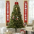 thumbnail image 6 of Christmas Decorations Outdoor Yard, Outside Front Porch Sign Set with Lights, Xmas Door Decorations, Hanging Merry Christmas Banner for Home Decor Wall Front Door Yard Garage, 6 of 6