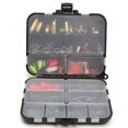 thumbnail image 2 of 128pcs Fishing Lures Hooks Baits Black Tackle Box Full Storage Case Tool Set Fishing Gadgets Box, 2 of 7