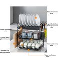 thumbnail image 7 of 2/3 Tier Dish Drying Rack, Stainless Steel Countertop Sish Drain Rack Plate Knife Holder Large Capacity & Space Saving Washing Organiz, 7 of 7