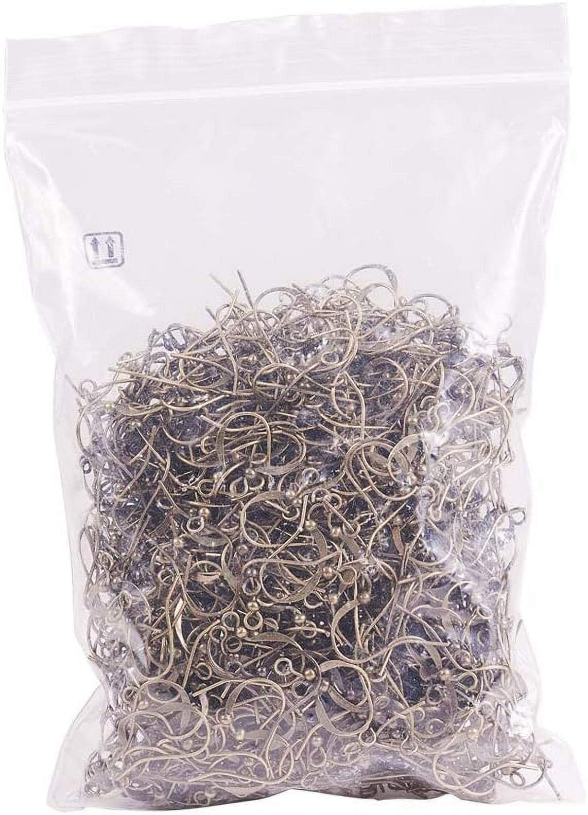 Brass French Earring Hooks Flat Earring Hooks Nickel Free with Beads and Horizontal Loop Antique Bronze 15mm Hole: 2mm 21 Gauge Pin: 0.7mm