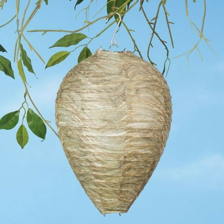 2Pcs Wasp Deterrent Yellowjackets Bee Hornets Fake Wasp Nest Simulated (Best Way To Kill Wasp Nest)