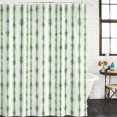 thumbnail image 2 of Green Stripes Bathroom Shower Curtains with 12 Hooks Polyester Waterproof Shower Curtain for Stalls and Bathtubs Farmhouse Modern Abstract Art Decorative Bathroom Privacy Curtain 36x78 Inches, 2 of 9