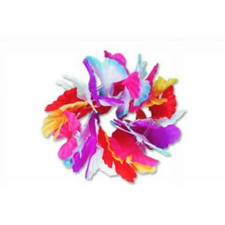 Beistle - 50403 - Silk N Petals Parti-Color Wristlet-Anklet- Pack of 12