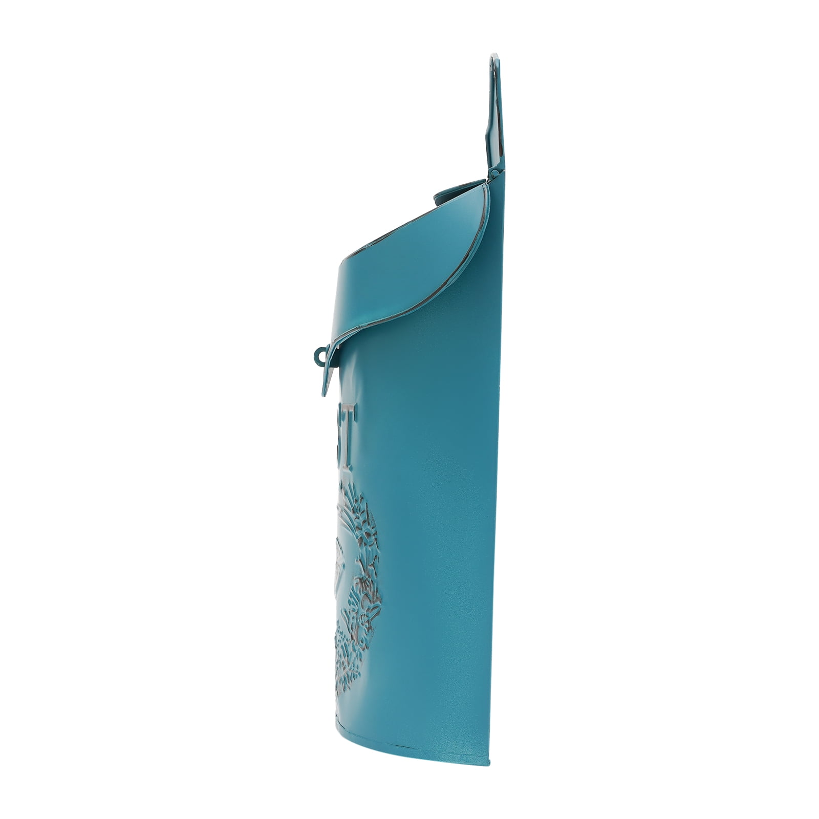 Mailboxes for Homes, Vintage Blue Inspired Shabby Post Mailbox, Wall Mounted Mailbox for Outdoor Vintage Garden Decoration
