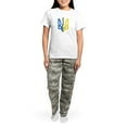 thumbnail image 4 of CafePress - I Stand With Ukraine Flag Support Ukraine Pajamas - Women's Short Sleeve Print T-Shirt and Pants Light Cotton Pajama Set, 4 of 7