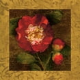 thumbnail image 2 of Seba, John 12x12 Gold Ornate Wood Framed with Double Matting Museum Art Print Titled - Red Camellias I, 2 of 4