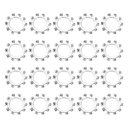 20Pcs SAE 1/2" 304 Stainless Steel External Tooth Lock Washer
