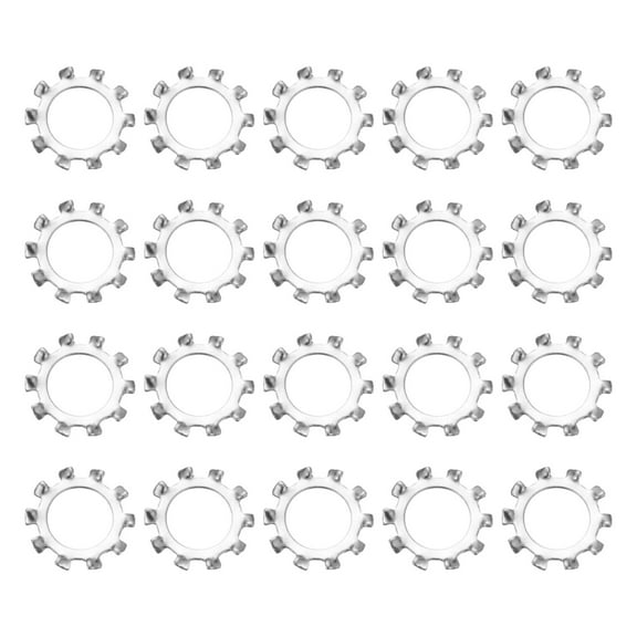 20Pcs SAE 1/2" 304 Stainless Steel External Tooth Lock Washer