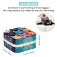 thumbnail image 5 of Cat Travel Portable Jewelry Organizer: Square Jewelry Box Storage Case and Display for Rings, Earrings, Necklaces, Bracelets, and More - Suitable for Girls and Women, 5 of 6